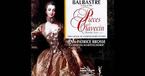 C. Balbastre Pieces de Clavecin, Premier Livre, J.P. Brosse