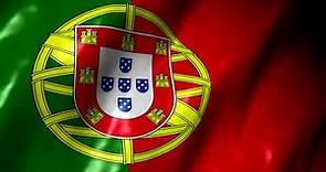 Bandera de Portugal Ondeando