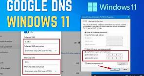Change DNS To Google In Windows 11 | How to Set Up 8.8.8.8 DNS Server for Windows 11