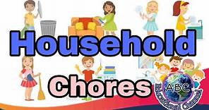 Household Chores Vocabulary|Vocabulary For Kids|Educational Channel|Esl