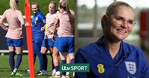 Sarina Wiegman REVEALS why she extended her contract as England manager 😅 | ITV Sport