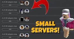 How To Find Small Servers In Roblox! *100% Working!*