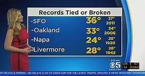 TODAY'S FORECAST: The latest Bay Area forecast from the KPIX 5 Weather Team