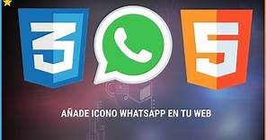 Añade el icono de Whatsapp en tu WEB con HTML y CSS