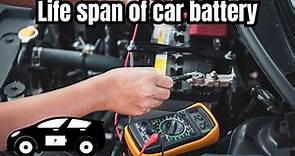 Life span of car battery #Understanding the Lifespan of Your Car's Battery