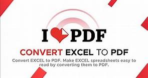 How to Convert MS Excel File to PDF Online with ILOVEPDF