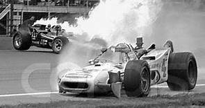 Mike Mosley & Bobby Unser Crash Indy 500 1971