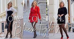 5 ELEGANT AND DIFFERENT WAYS HOW TO WEAR BLACK TIGHTS