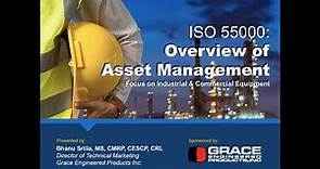 Webinar VOD | ISO 55000: Overview of Asset Management for Industrial & Commercial Equipment