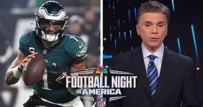 NFL Week 13 updates: Jalen Hurts' injury status; Bruce Irvin's impact on Lions | FNIA | NFL on NBC