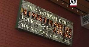 US debt clock shows running total
