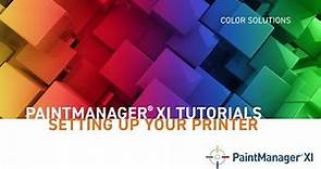 PaintManager® XI Software Tutorials - How to Set up your label printer