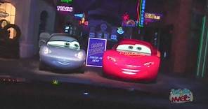 Full Ride: Radiator Springs Racers with source audio at night in Cars Land