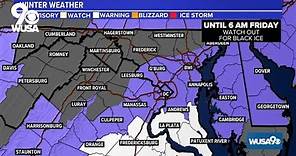 Snow and Ice for DC, Maryland and Virginia - WUSA9 Weather Update