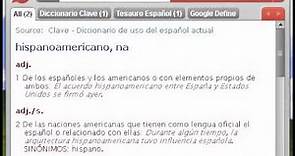Definición de hispanoamericano