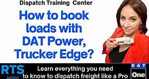How to book loads with DAT Power and Trucker Edge? #dispatchtrainingcenter #dispatcher #dispatching