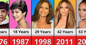 Jennifer Lopez Evolution 1987-2023 ★ 12 to 54 years old