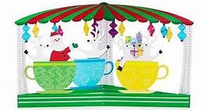 Santa’s Teacups Holiday Pop-Up Cards - Set of 8 | MoMA Design Store