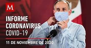 Informe diario por coronavirus en México, 11 de noviembre de 2020