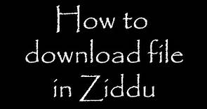How to download file in Ziddu.com