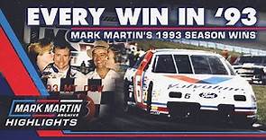 All of Mark Martin’s Winston Cup Wins in 1993