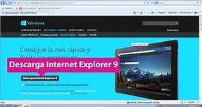 Cómo descargar e instalar Internet Explorer 9