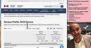 Census profile (of a place in Canada), 2016 Census - Statistics Canada