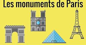 5 monuments célèbres de Paris en français avec sous-titres français et anglais, FLE – culture 1