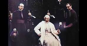 El Papa León XIII en 1896. La persona más antigua jamás filmada (nació en 1810)