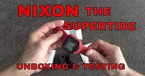 NIXON THE SUPERTIDE Watch unboxing & test