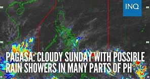 Pagasa: Cloudy Sunday with possible rain showers in many parts of PH