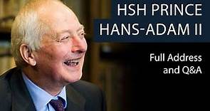 HSH Prince Hans-Adam II | Full Address and Q&A | Oxford Union