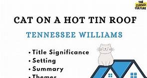CAT ON A HOT TIN ROOF by TENNESSEE WILLIAMS Explained | Summary | Themes