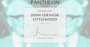 John Edensor Littlewood Biography - British mathematician (1885–1977)
