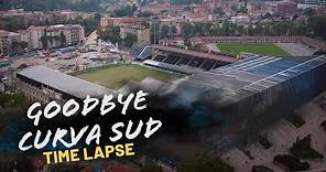 Il timelapse della demolizione della Curva Sud Morosini - Gewiss Stadium - THE FULL VIDEO 🏟🏗