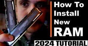 How to Install RAM - Random Access Memory Upgrade Tutorial in Custom PC - Everything Explained 2024