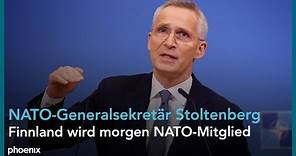 Jens Stoltenberg vor dem NATO-Außenministertreffen