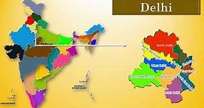 Delhi || Delhi MAP and district MAP || zone and division of Delhi || Capital of India ||Delhi NCR