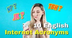VT English | 網路聊天必用英文！三分鐘搞懂外國人最常用的網路英文縮寫 Useful English Internet & Texting Acronyms