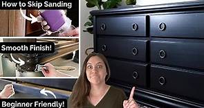 How to Paint Furniture Black | Laminate & Wood 🤩 Smooth Finish & Beginner Friendly!