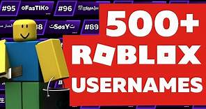 500+ AWESOME Roblox USERNAMES 2022 | Coolest Aesthetic Untaken Names Ideas