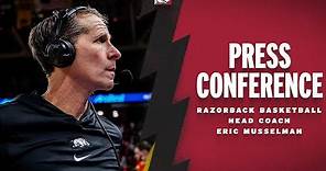 Press Conference: Head Coach Eric Musselman South Carolina Postgame | RAZORBACK BASKETBALL