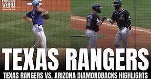 Texas Rangers vs. Arizona Diamondbacks Spring Training Highlights | Blaze Alexander Home Run