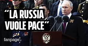 Il discorso di Putin nel Giorno della Vittoria: “Ucraina ostaggio dell’Occidente”