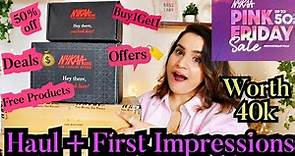 Nykaa Pink Friday Sale 2023 Haul + First Impression