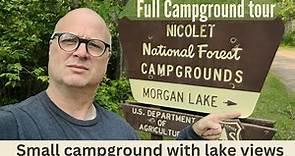 Morgan Lake campground Tour in the Chequamegon-Nicolet National Forest, Lake Views