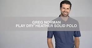 Greg Norman Play Dry Heather Solid Polo