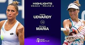 Panna Udvardy vs. Tatjana Maria | 2023 Osaka Round 1 | WTA Match Highlights