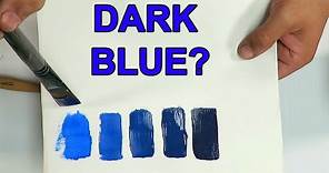 How To Make Dark Blue Paint At Home Easy! From Blue and Red