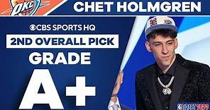Chet Holmgren selected No. 2 overall by the Oklahoma City Thunder | 2022 NBA Draft | CBS Sports HQ